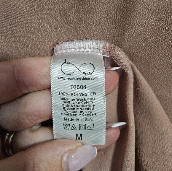 Blush pink tunic dress shirt - Picture 4 of 6